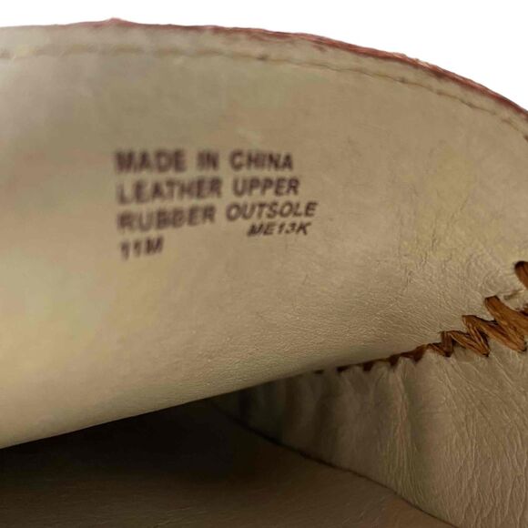 MICHAEL Michael Kors Womens Size 11M Tan Leather Loafers Gold Tone Buckle Shoes - Picture 7 of 9